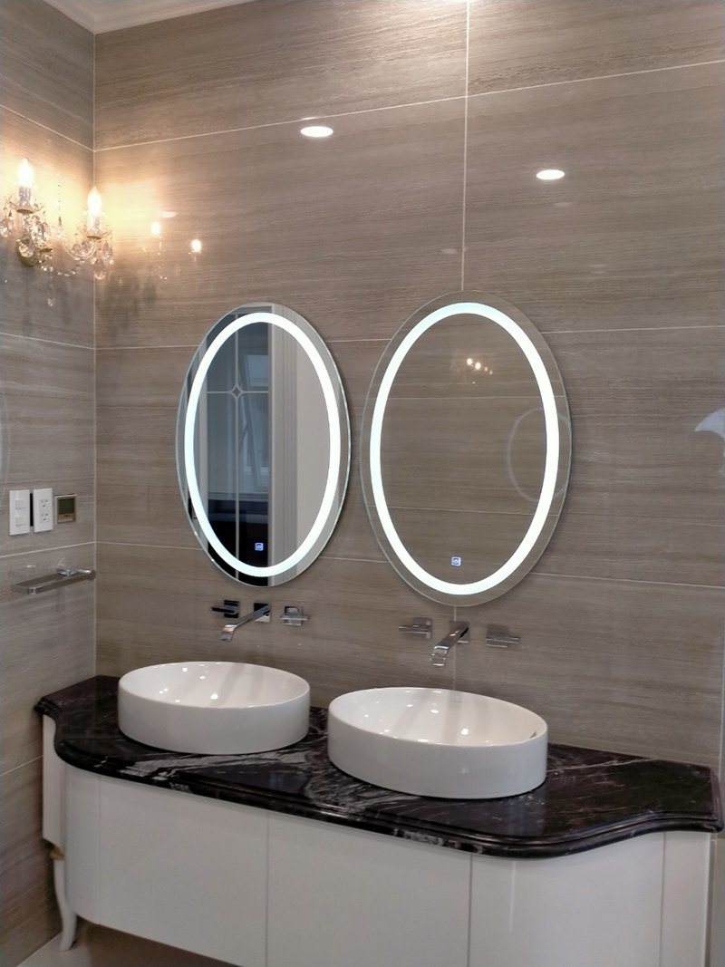 Gương nhà vệ sinh đèn led Quảng Bình