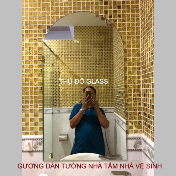 Gương dán tường nhà tắm nhà vệ sinh Hà Nội